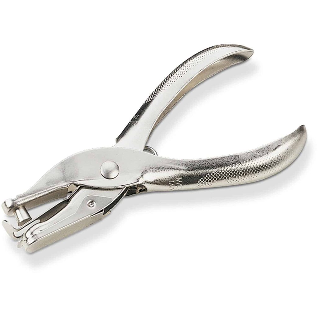 Single hole punch