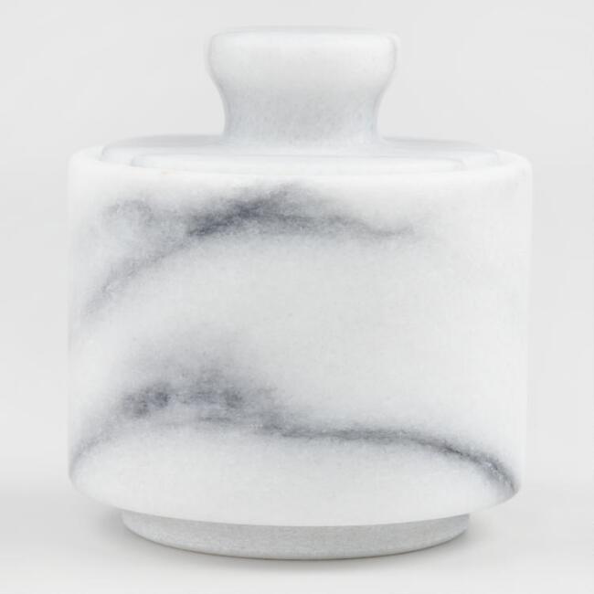 Small marble salt cellar from World Market