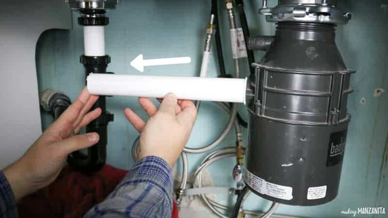 Attaching tail piece when installing garbage disposal 