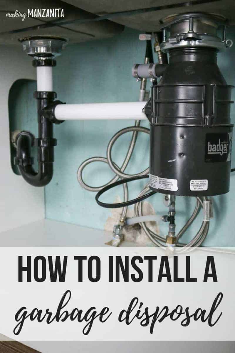 If you need to replace your old garbage disposal or install a Badger garbage disposal, this tutorial is just for you! This step by step tutorial will walk you through how to install a garbage disposal so you can save hundreds of dollars on this DIY simple plumbing job.