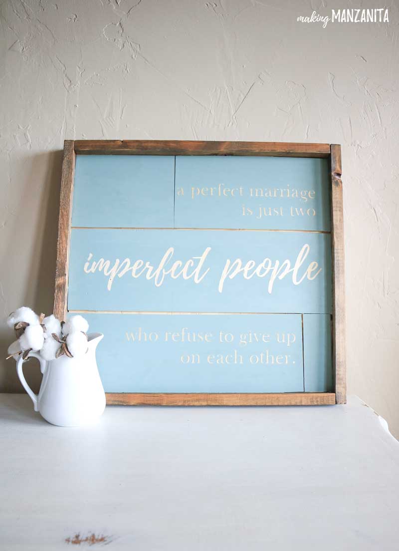 Didn't this shiplap farmhouse woo sign turn out cute? Check out how to make your own with this easy to follow tutorial! 