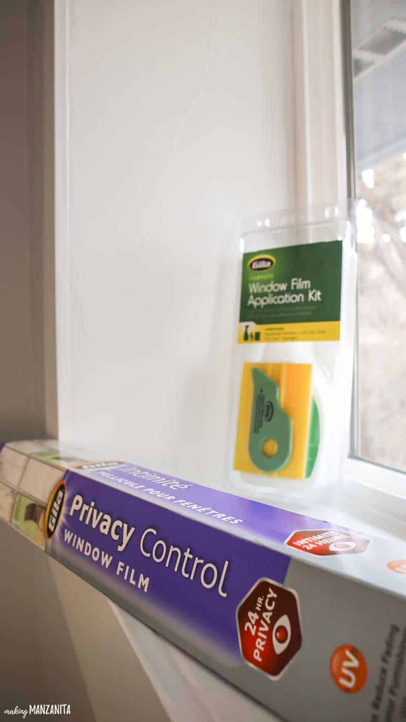 Gila Privacy Control Window Film is the perfect bathroom widow film to add some privacy to your bathroom windows, and it's super easy to install.