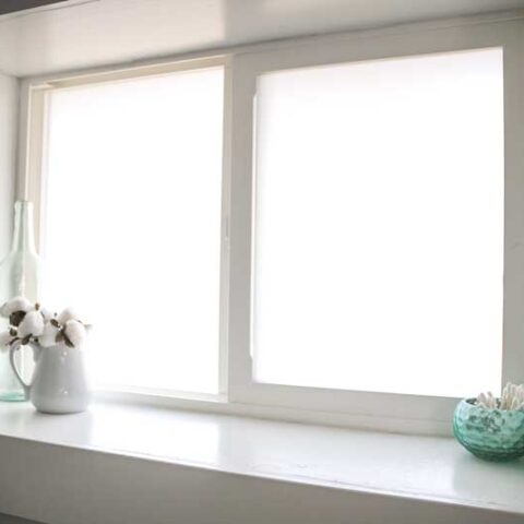 How to Install Frosted Bathroom Window Film for Privacy