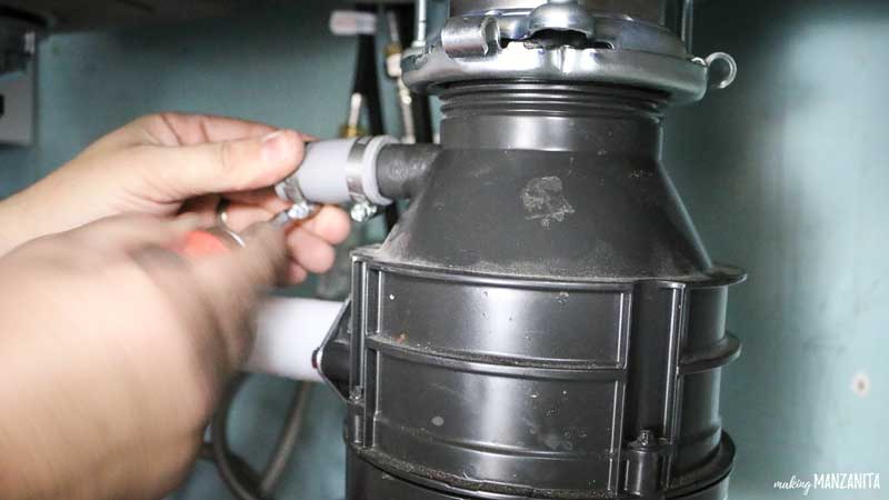 Plug for dishwasher hose opening on Badger garbage disposal