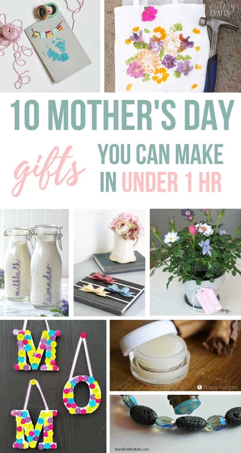 Check out these easy mother's day presents you can make that mom will love