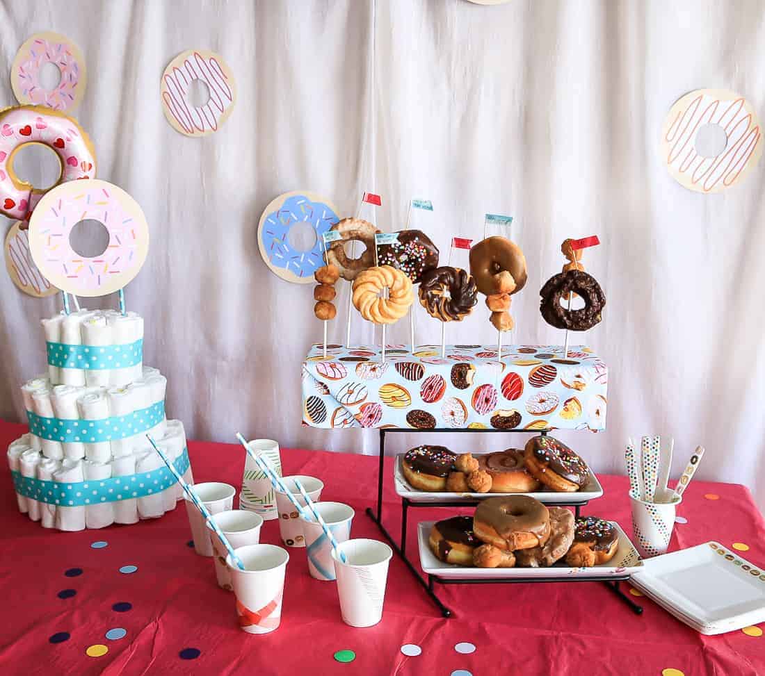 Donut Baby Shower Decorations, Baby Sprinkle Decorations Sprinkled