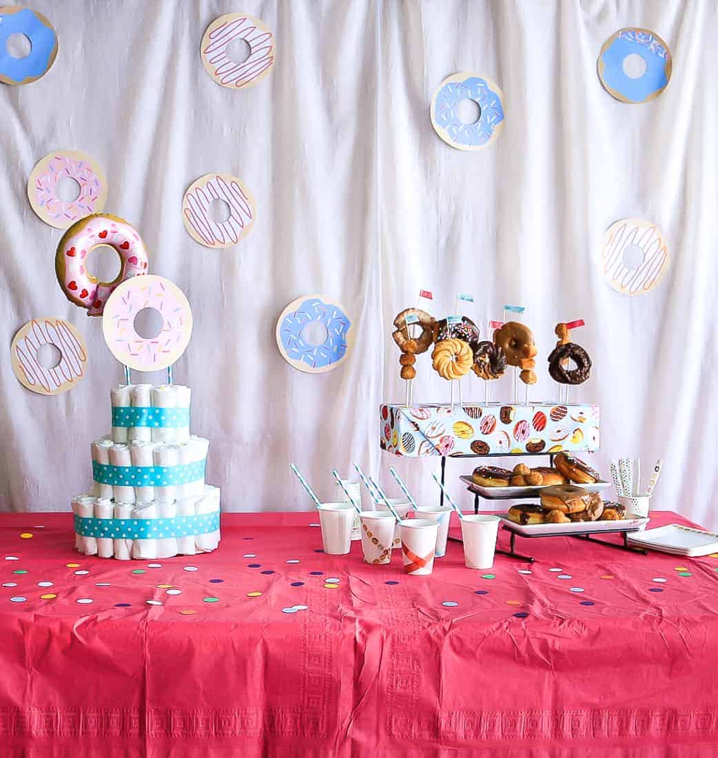 Donut Themed Baby Shower + Free Donut Printables