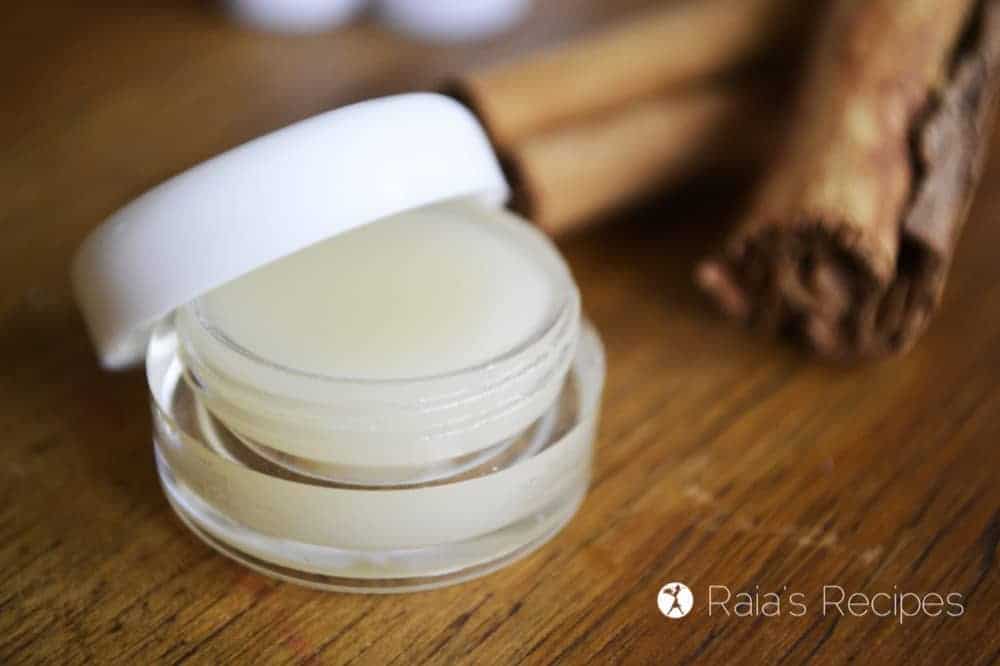 Easy to make honey and cinnamon lip balm is the perfect diy mother's day present