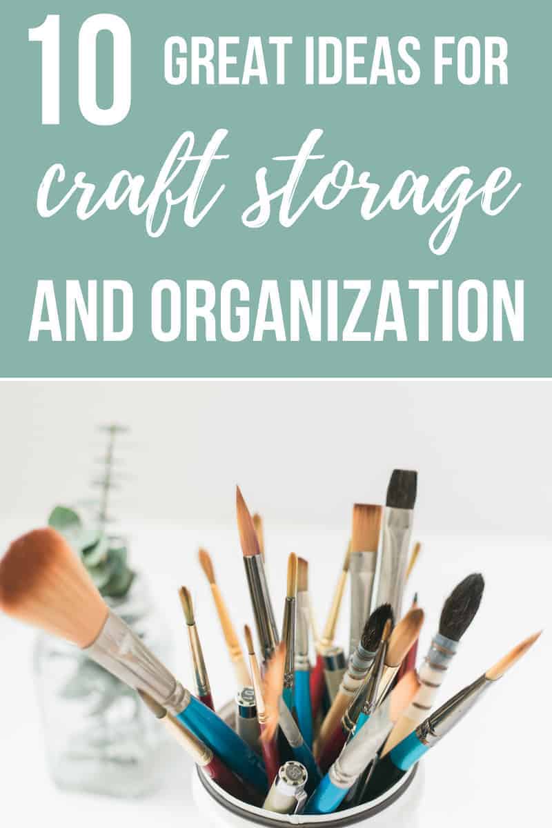 There's no excuse to keep your craft room messy with these ideas for organizing craft supplies! Come see 10 storage tools to keep your art and craft supplies organized!
