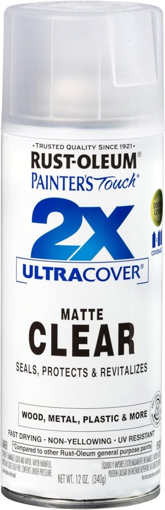 Rust-Oleum matte clear spray sealer for sealing wood projects