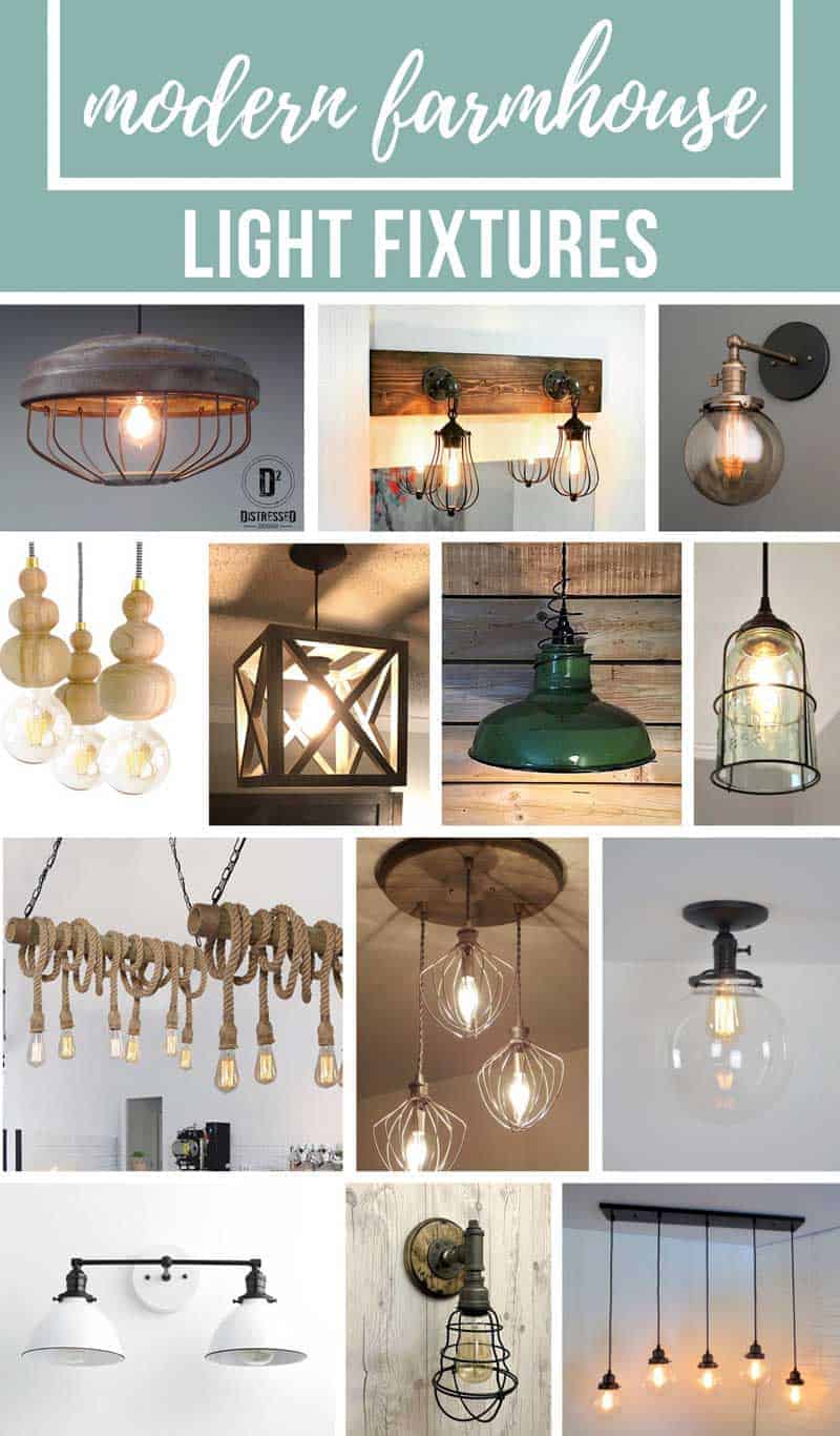 Light fixtures best sale farmhouse style