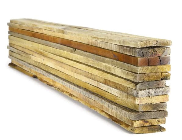 Stack of reclaimed pallet wood