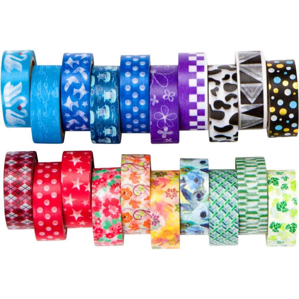 Rolls of washi tape for crafting