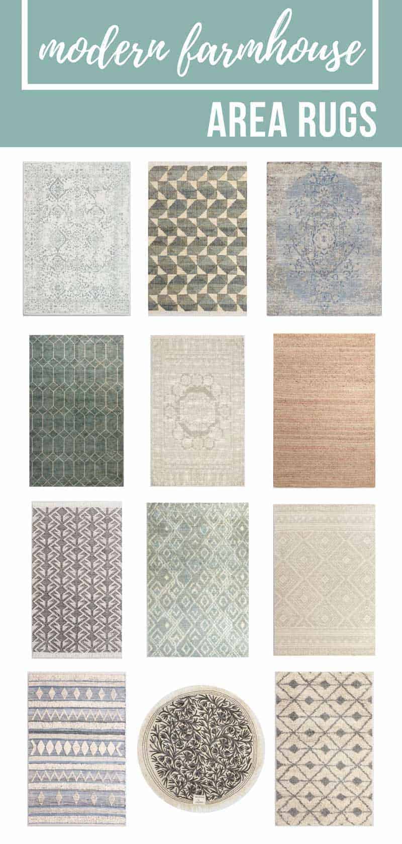 Looking for modern farmhouse rugs? This collection of farmhouse style area rugs are perfect for just about any decor style.