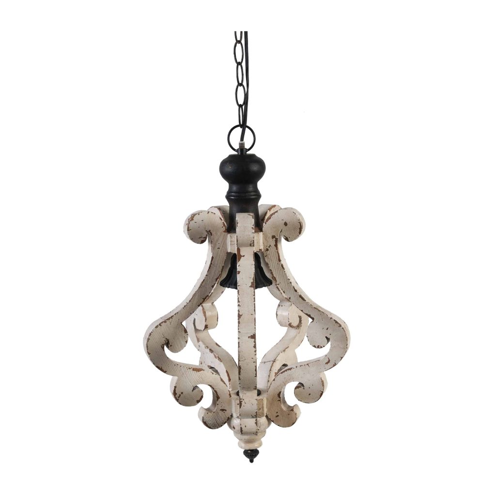 Harper Antique White Chandelier