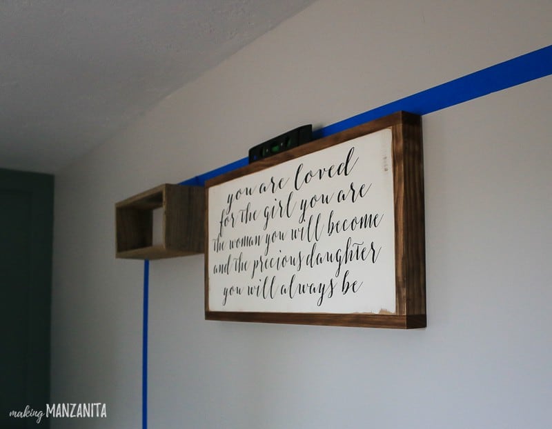 Hanging a boho style gallery wall in a nursery