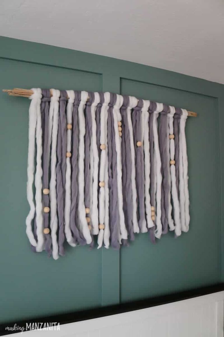 DIY Yarn Wall Hanging For Boho Nursery