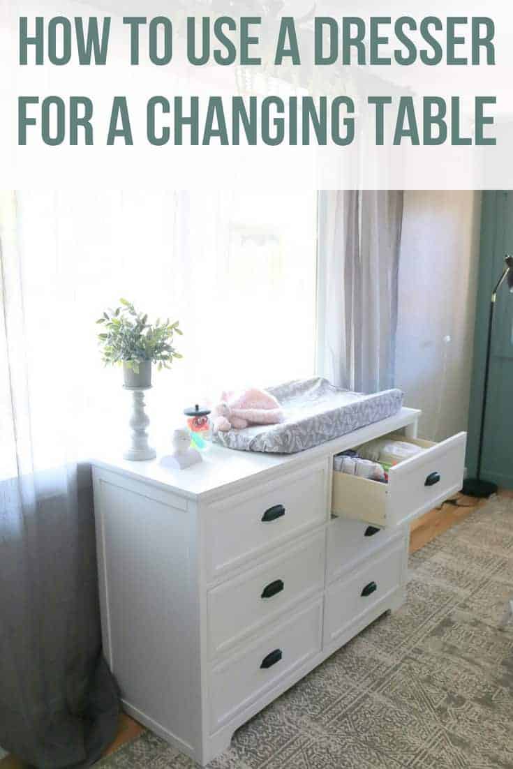 dresser top changing pad