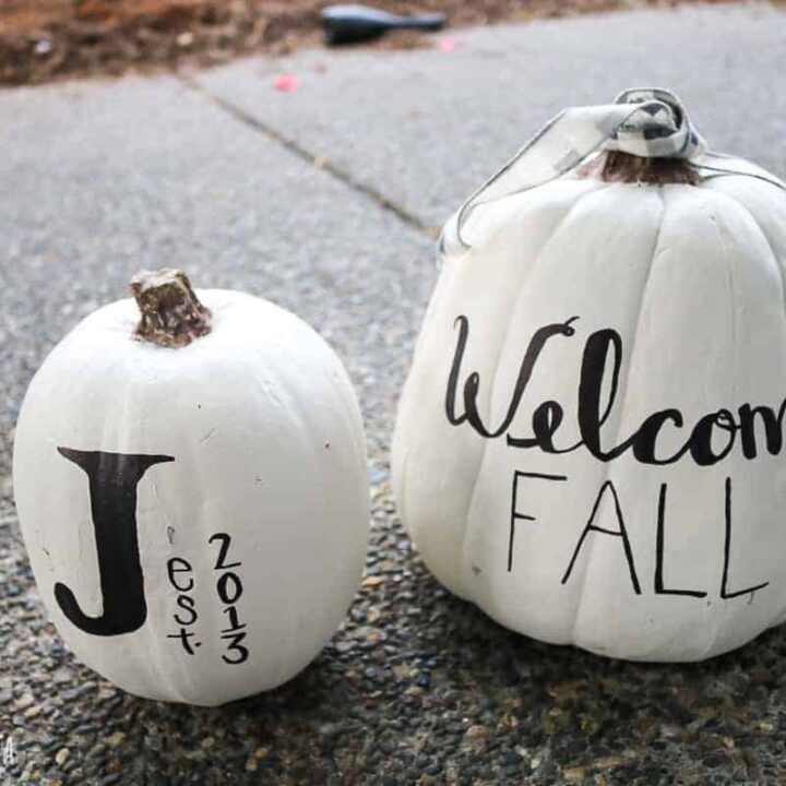 How To Make White Pumpkin Decor