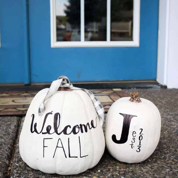 How To Make White Pumpkin Decor