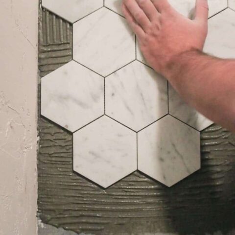 How To Tile A Bathroom Floor (For Beginners!) - Making Manzanita