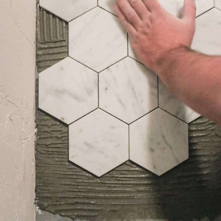 How To Tile A Bathroom Floor For Beginners Making Manzanita