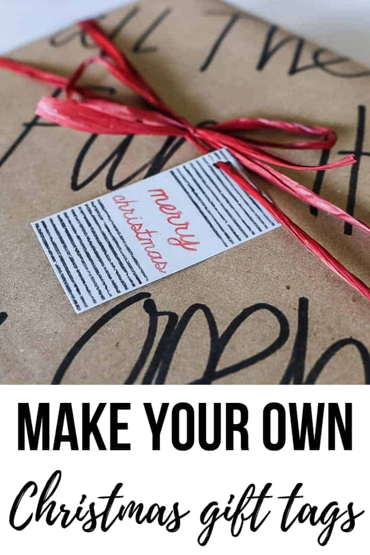 How to make your own Christmas gift tags using the Silhouette Mint.