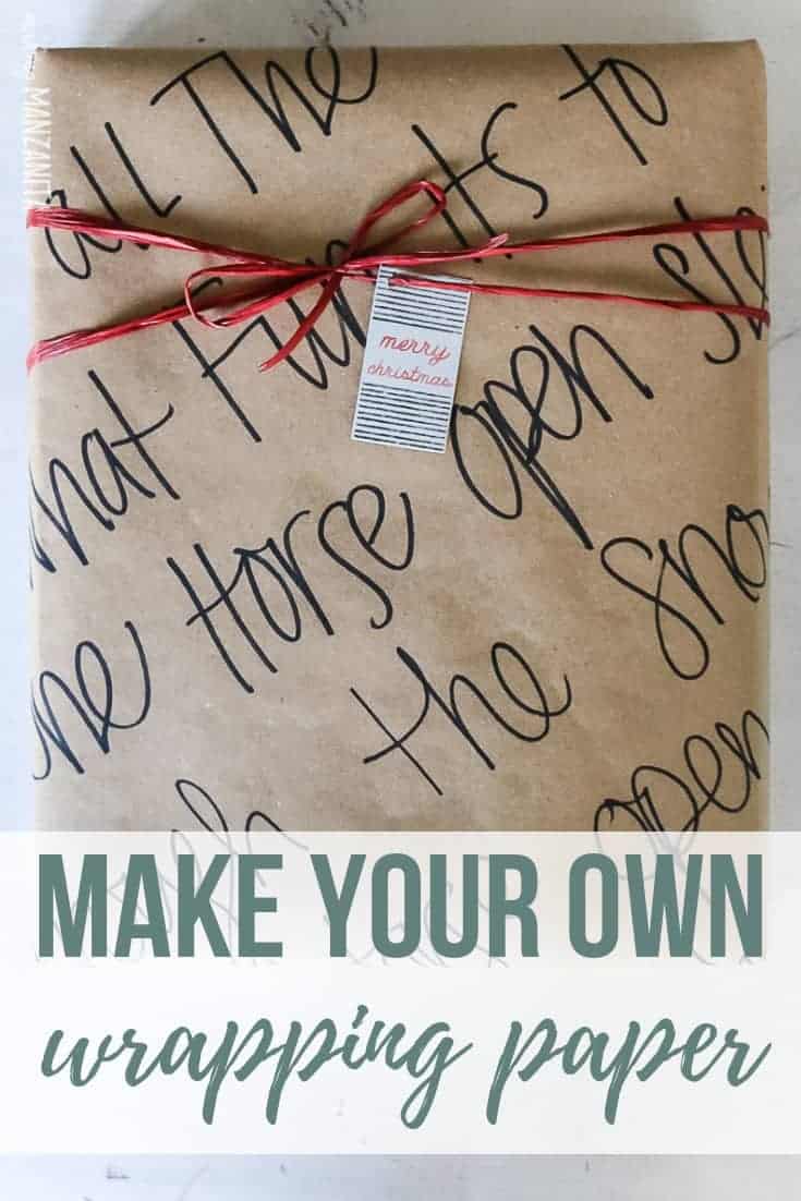 Wrap holiday gifts this year with homemade wrapping paper, and easy DIY that gives a personal touch to your holiday gifts