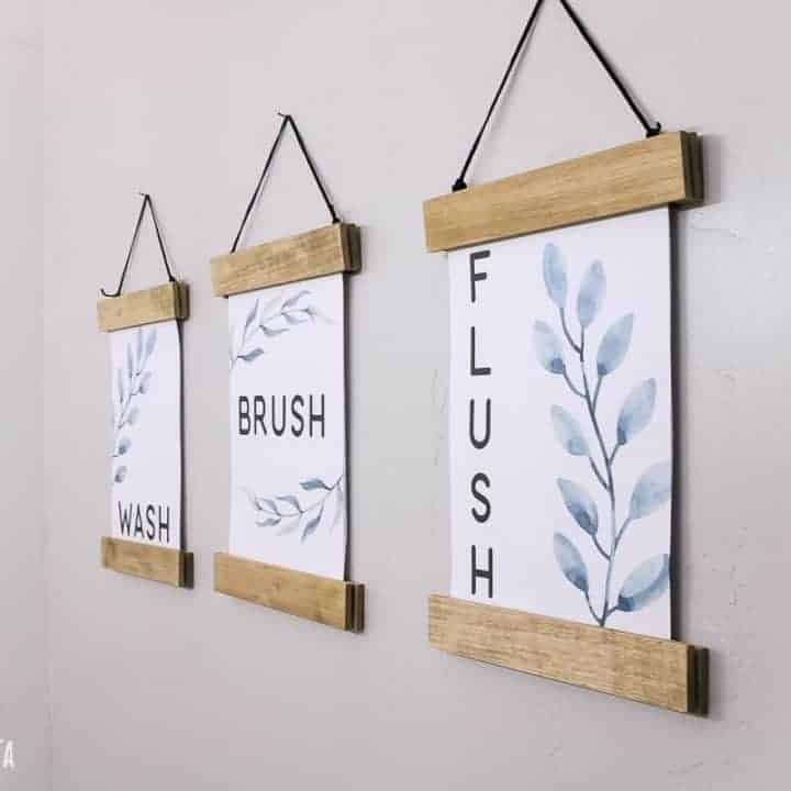 How To Make An Easy DIY Poster Frame For Printables