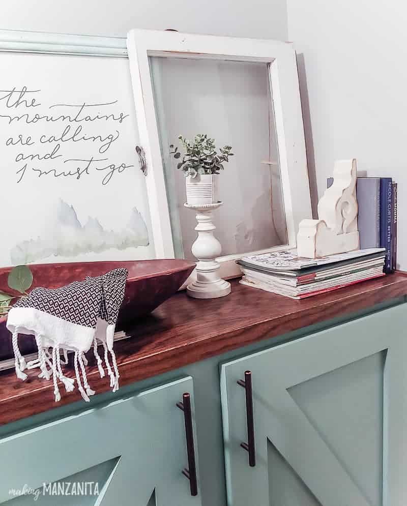 I was able to repair this white rustic candle holder and return it to my farmhouse style vignette thanks to the strongest super glue for household projects - DAP Rapid Fuse.