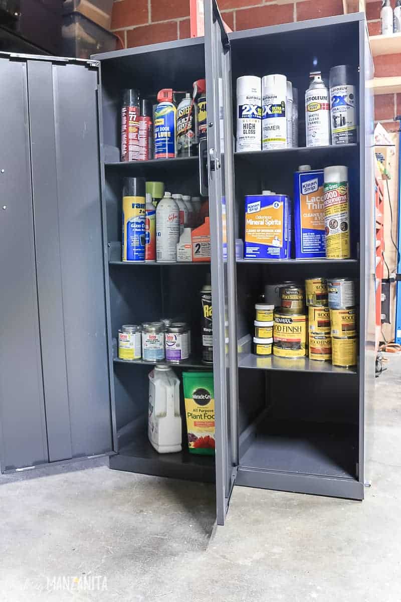 What To Put In A Locking Storage Cabinet To Kidproof Your Garage