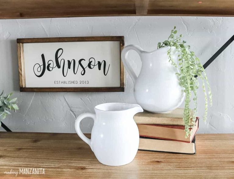 DIY White Farmhouse Pitcher From Tacky Thrift Store Find