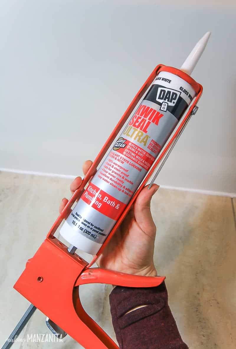 DAP Kwik Seal Ultra is one of the best indoor caulks to use for recaulking a bathtub