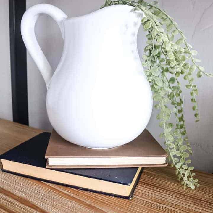 How To Make A DIY White Farmhouse Pitcher