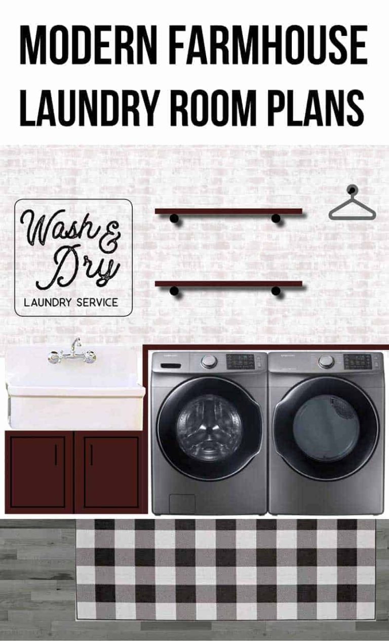 Modern Farmhouse Laundry Room Design & Decor Ideas