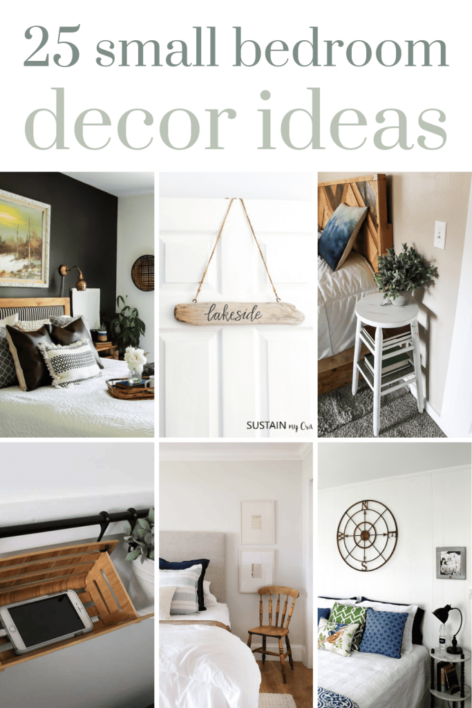 If you have a small bedroom and are struggling with how to decorate it, get inspired with these small bedroom decorating ideas