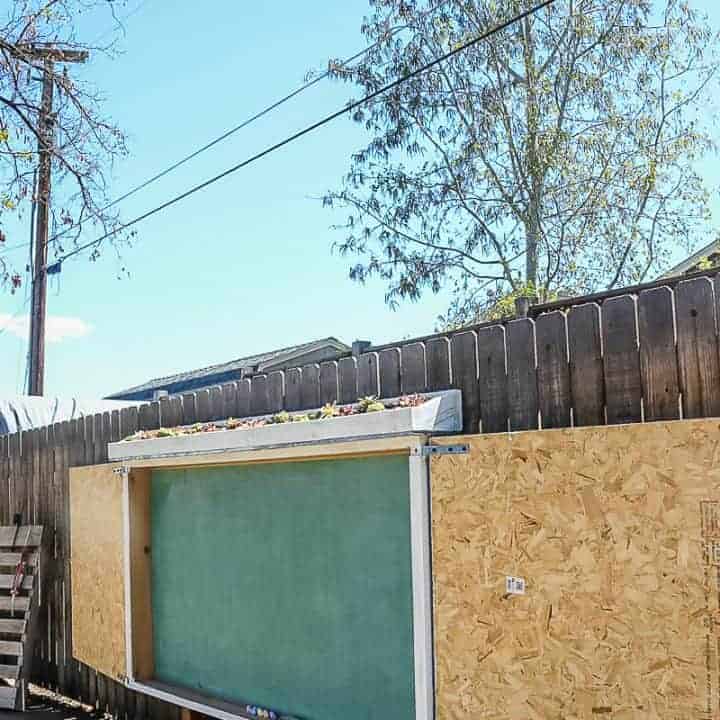 How To Make A Large Chalkboard for Backyard