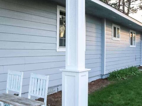 How To Update Your Skinny Porch Posts For Added Curb Appeal - Fiberglass Column Covers Home Depot How To Update Your Skinny Porch Posts For Added Curb Appeal - Fiberglass Column Covers Home Depot