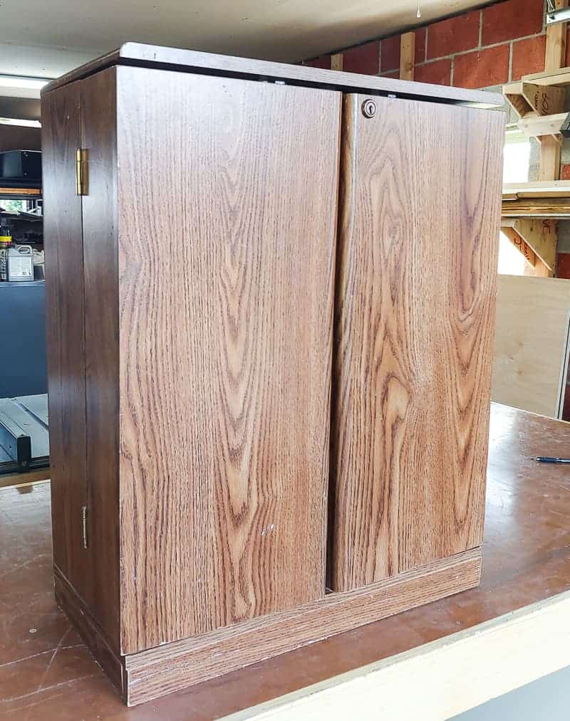 3 Laminate Cabinet Transformed Into Green Boho Style Cabinet