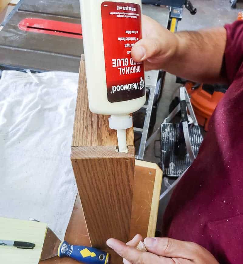 Adding wood filler to the holes on the wood in what to do with leftover tiles