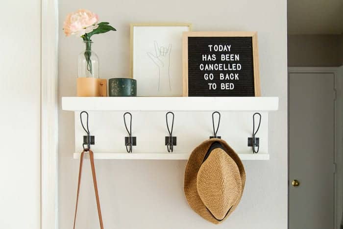 Small Entryway Makeover with IKEA Shoe Storage Hack