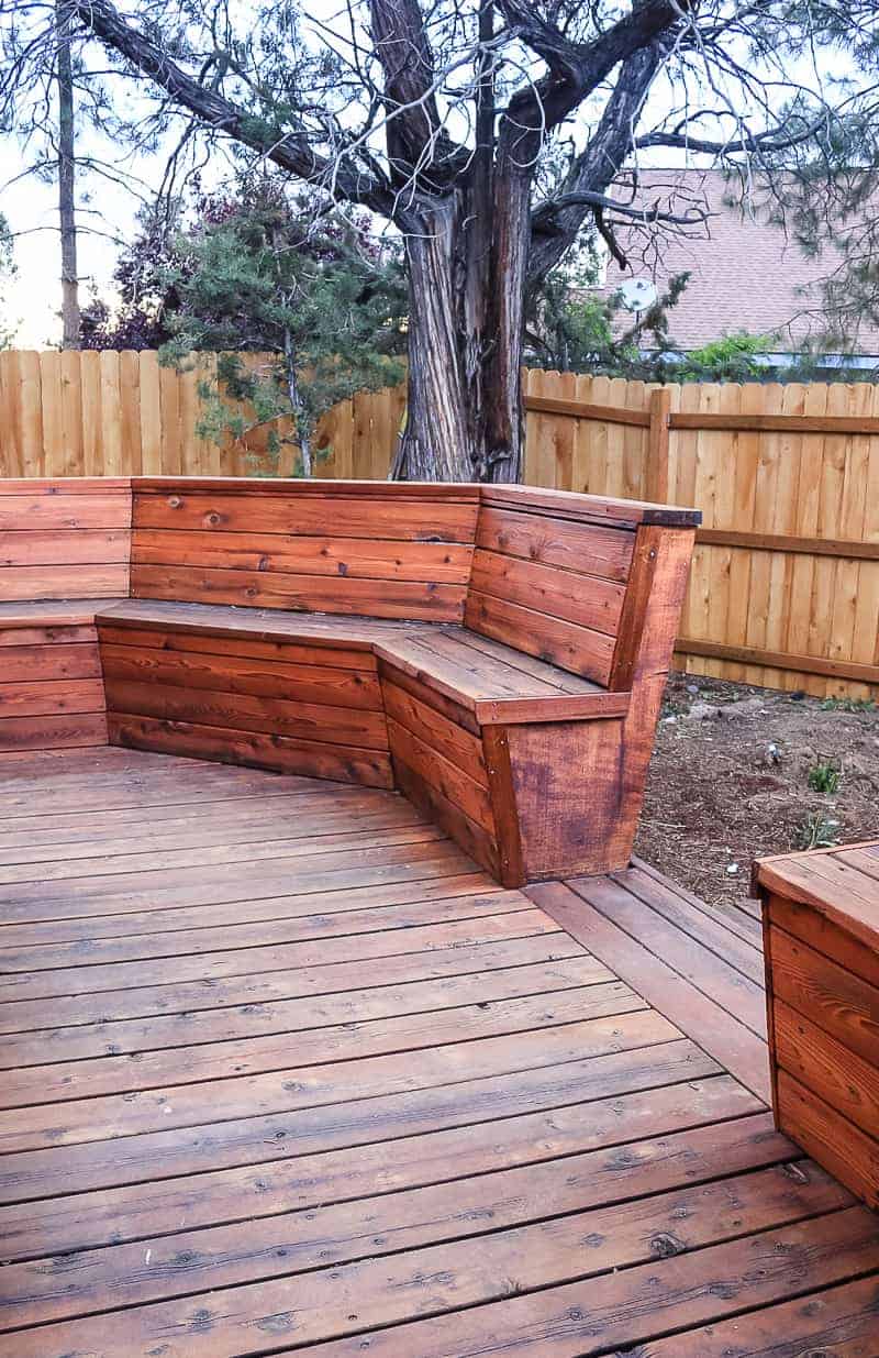 Other side of the refinished deck
