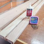 Supplies for DIY Wood bench