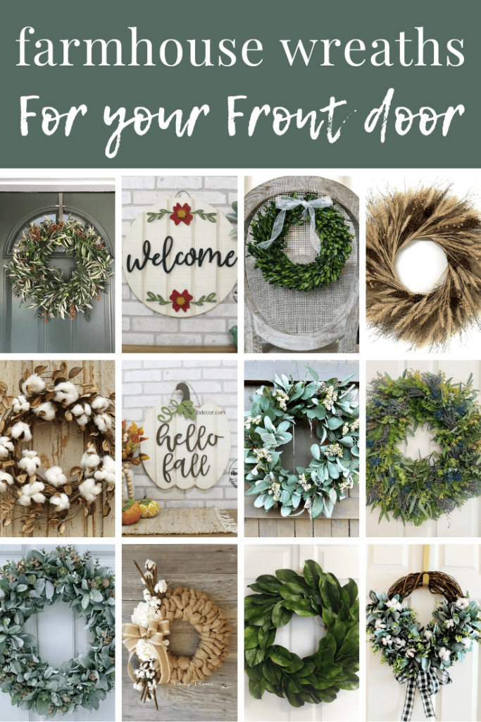 If you want to add some farmhouse style to your front door, try one of these gorgeous wreath ideas! 