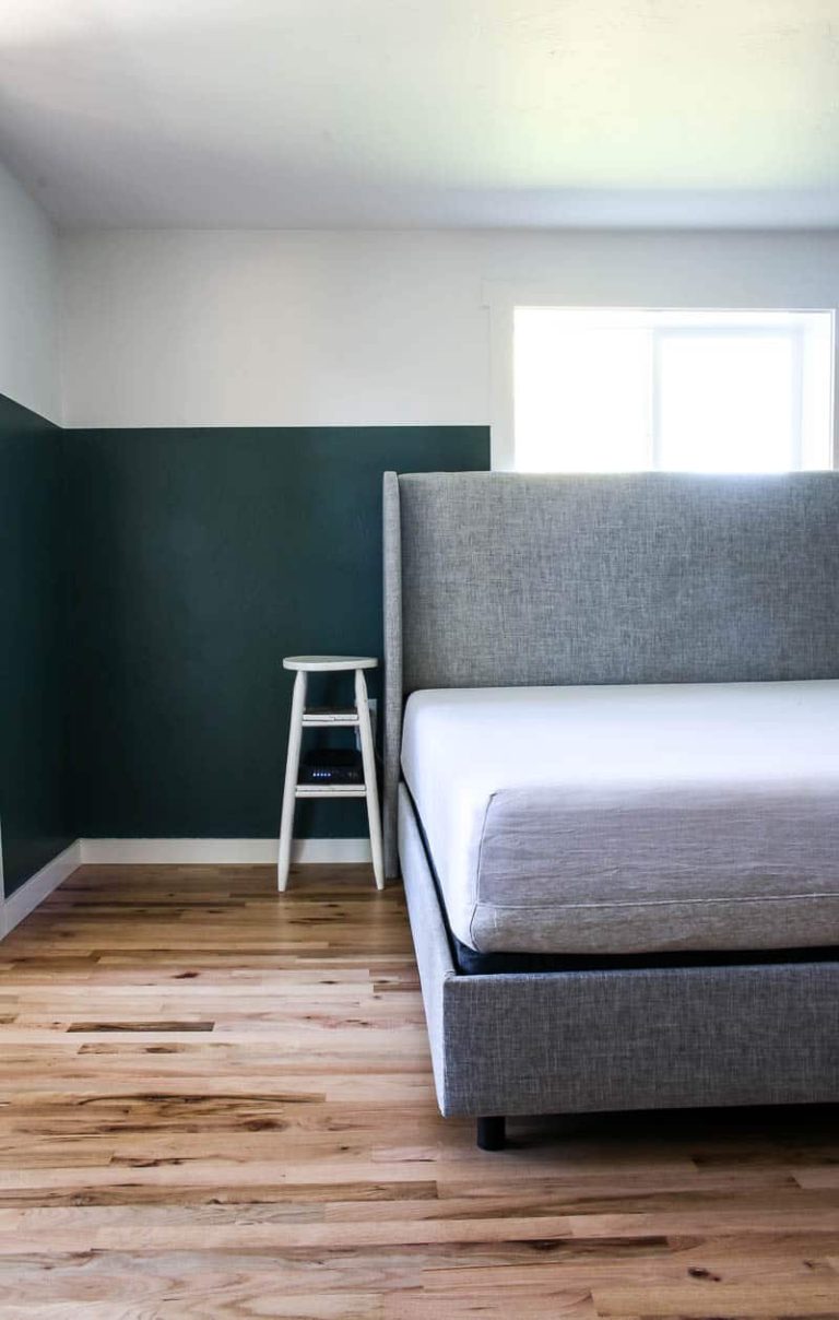 Two Tone Walls in Bedroom: How To Paint Straight Lines