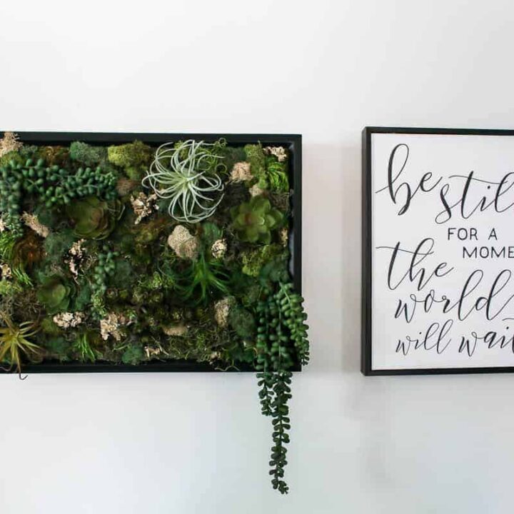 How To Make Fake Succulent Wall Decor