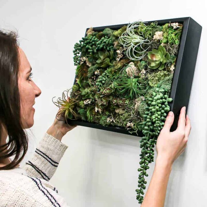 How To Make Fake Succulent Wall Decor