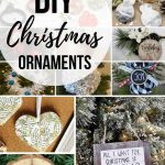 Collage of christmas ornaments with text overlay that says DIY Christmas ornaments