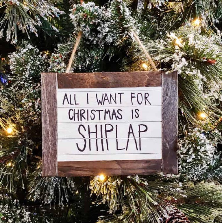 Handmade Christmas Ornament with Farmhouse Style