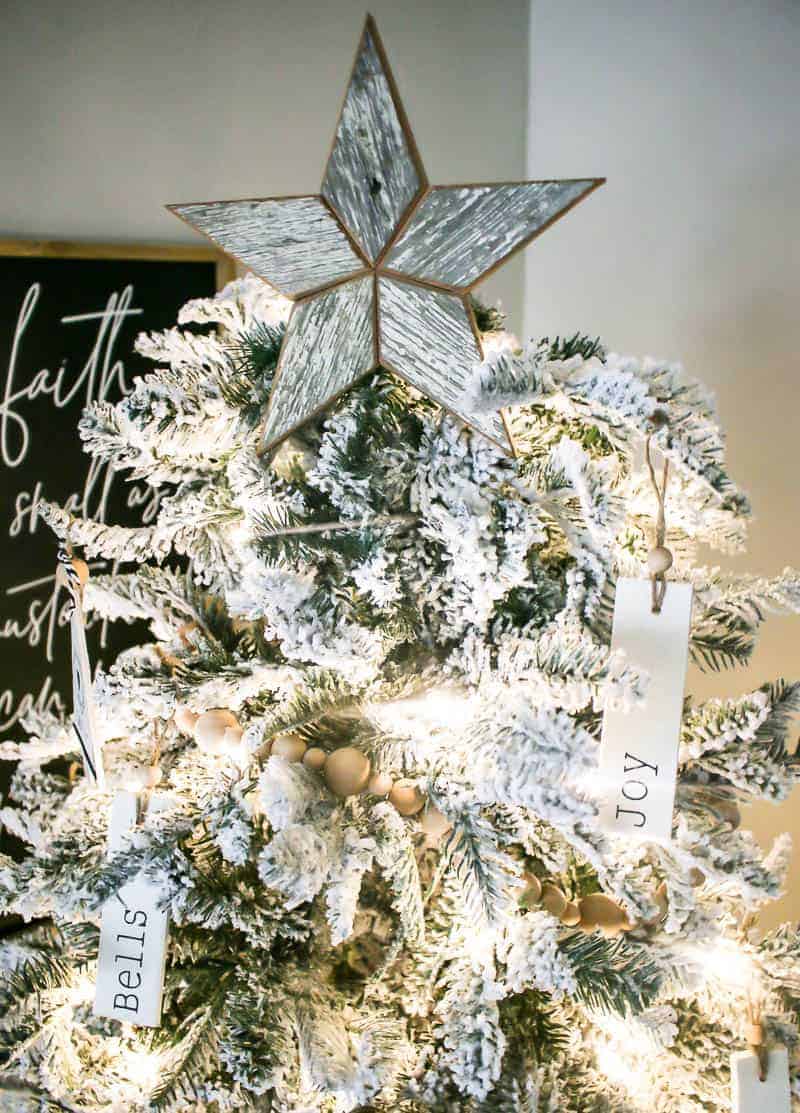 Farmhouse Christmas Tree Living Room Christmas Decor
